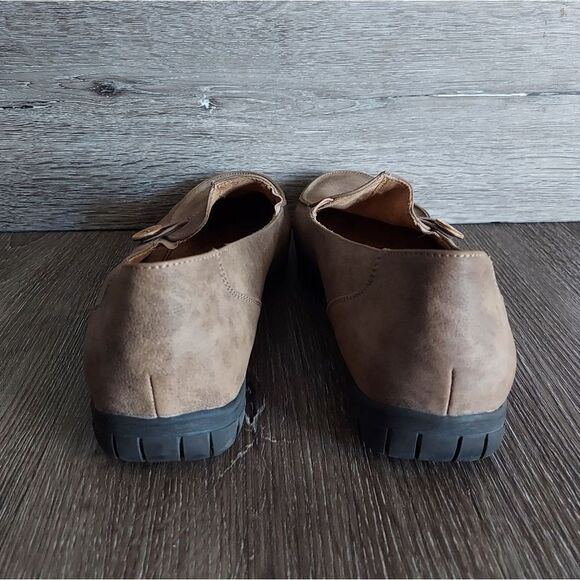 White Mountain Women's size 12M Brown Loafers Judo Flat Shoes Slip Ons - Picture 5 of 9